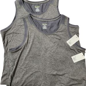 Tek Gear 2 Activewear TankTops Size XXL Color Charcoal Reflective Logo